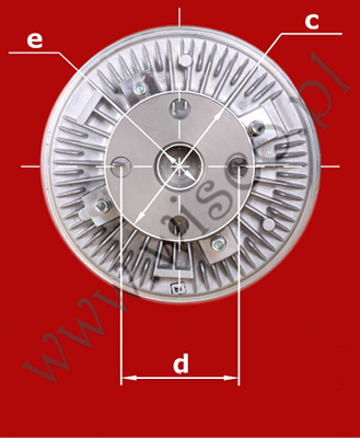 Sprzęgło wiskotyczne 7700057808 do RENAULT 650Z z silnikiem IVECO 6L